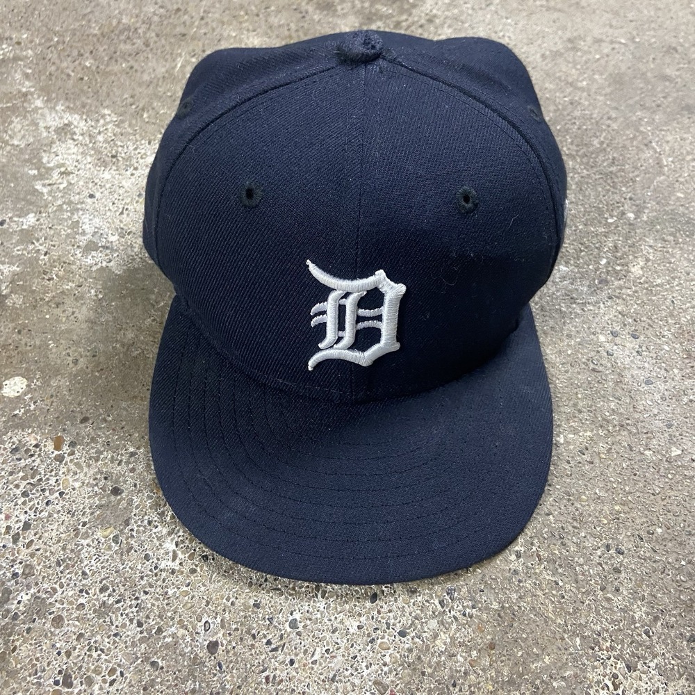New Era 59Fifty Detroit Tigers Cap Size 6.5 Blue Embroidered MLB Baseball Logo